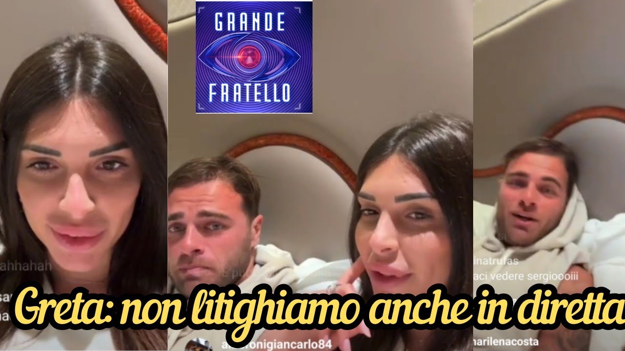 GRETA ROSSETTI e SERGIO in diretta: 