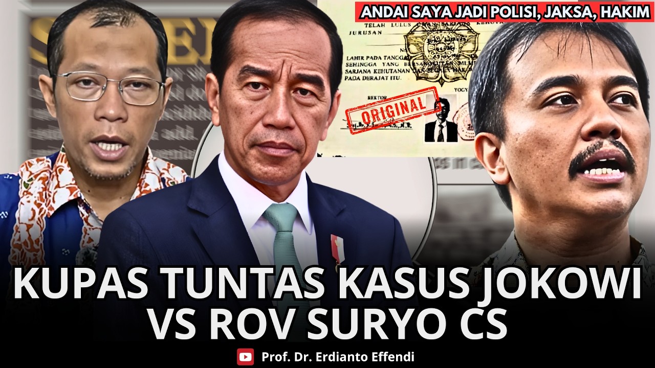 KUPAS TUNTAS KASUS JOKOWI VS ROY SURYO