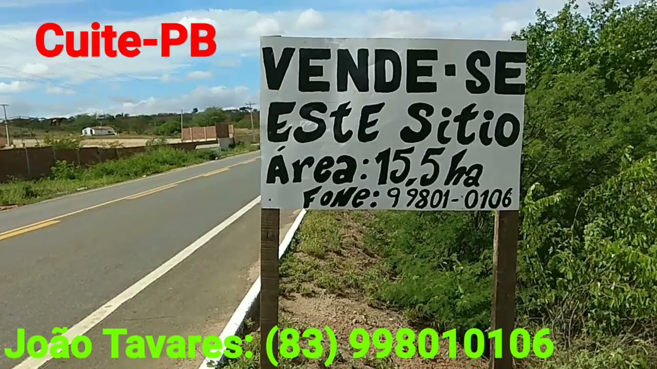 15,5 he Por apenas 120 Mil | Vende-se ou Troca Em Automóvel Um Sítio Com 15.5 Hectares Em Cuité-PB