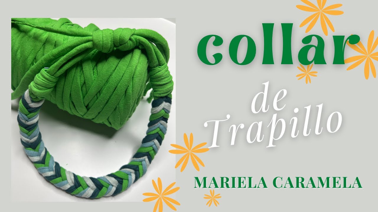 Cómo hacer COLLAR de Trapillo/ Accesorios de Moda