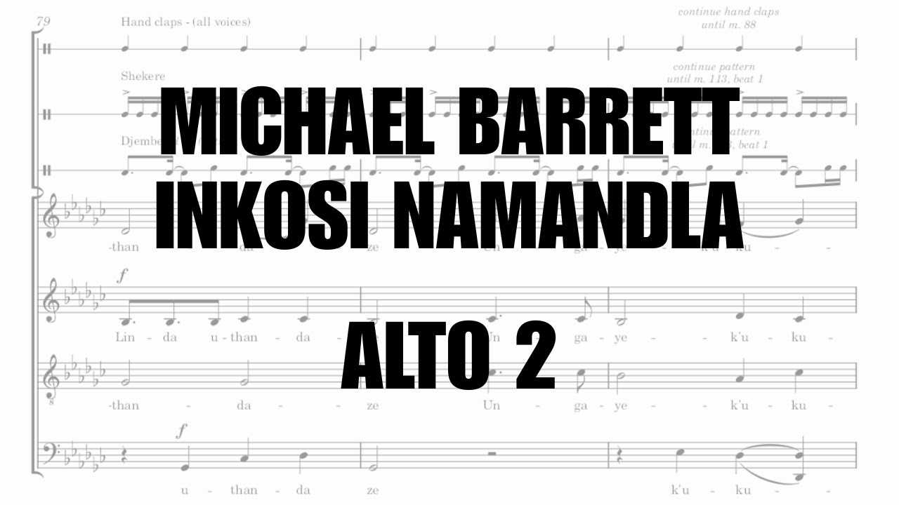 Alto 2 Dominant | Michael BARRETT - Inkosi Namandla