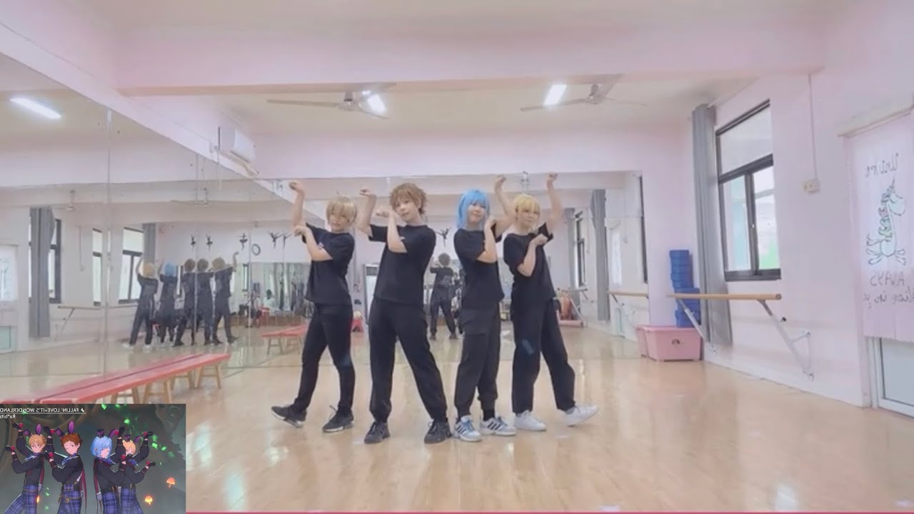 (Rab*its) FALLIN’ LOVE=ITS WONDERLAND (dance practice mirrored fixed camera)(ensemble stars)
