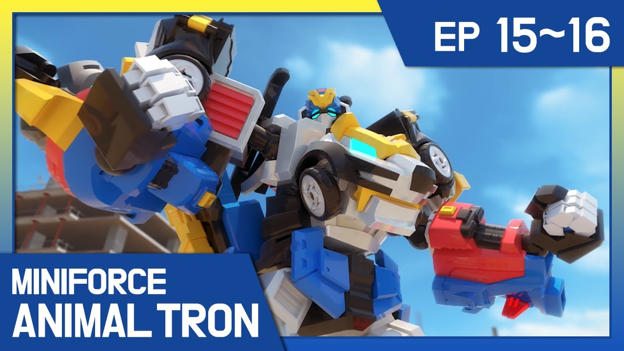 [Miniforce Animaltron] 🦁Ep.15-16 Compilation