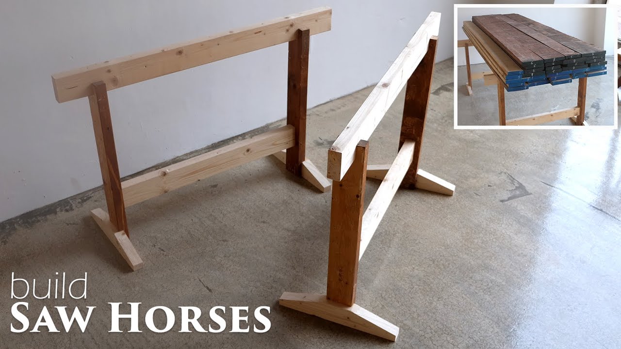 Build strong and simple sawhorses _ 우마(톱질모탕) 만들기