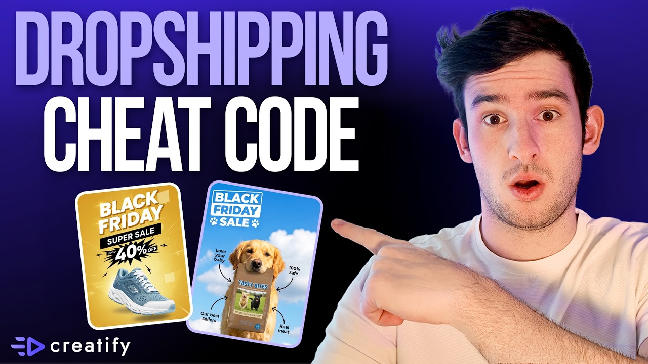 How to Create 50 Dropshipping Static Ads From One Product Link (Full AI Workflow)