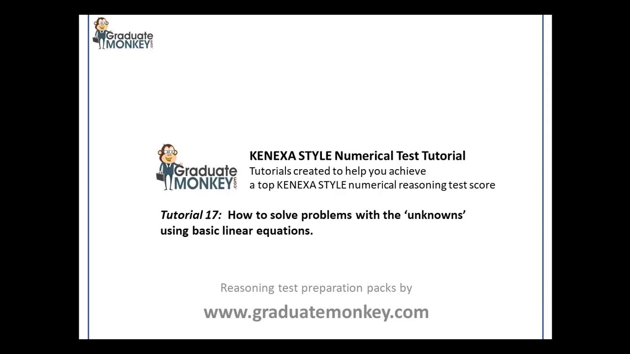 Solving a numerical problem with a linear equation