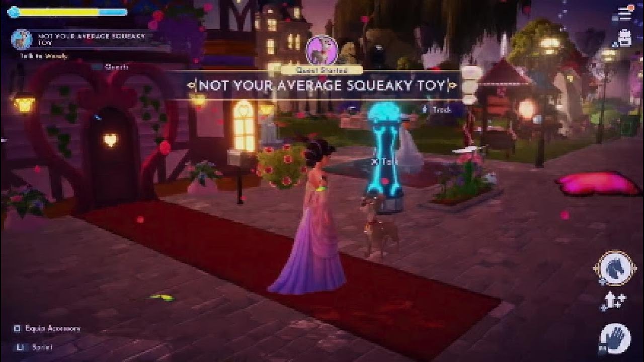 Dreamlight Valley: Tramp's Level 2 Quest : Not Your Average Squeaky Toy