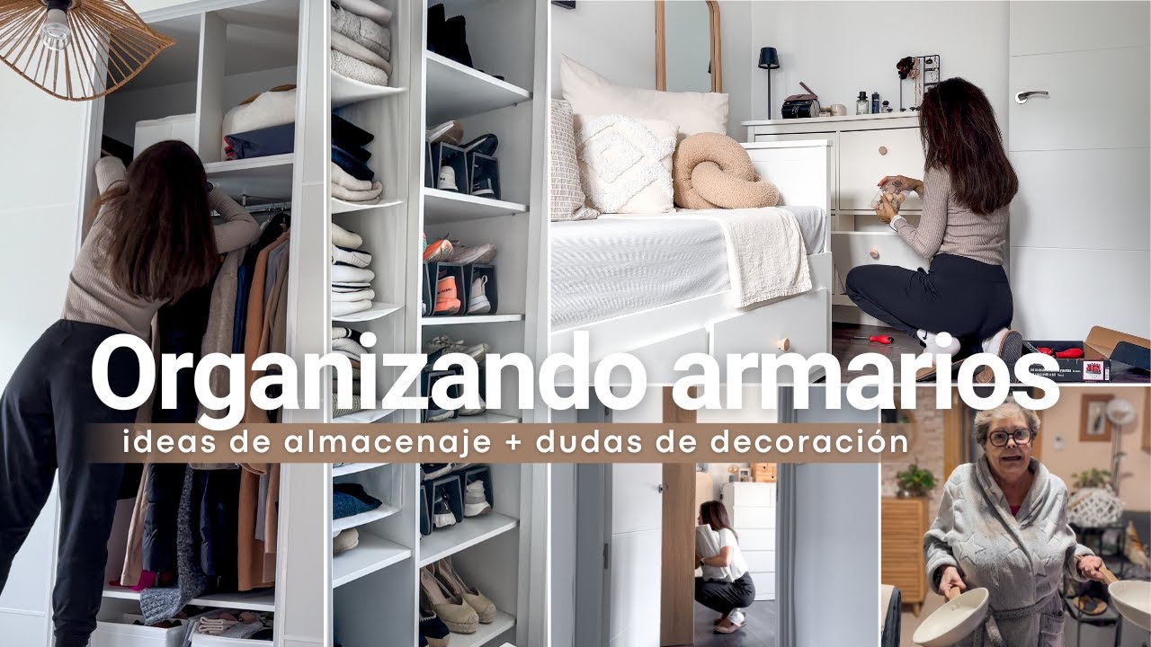 ⭐ ¡Organizando los ARMARIOS! 👏🏼 Ideas de ALMACENAJE para ropa y zapatos + dudas de decoración 💡