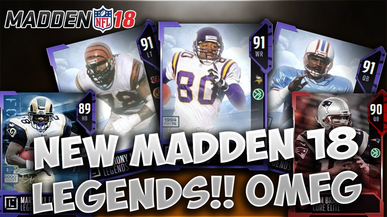 All Confirmed Day 1 Legends And Core Elites In Madden Ultimate Team 18!!