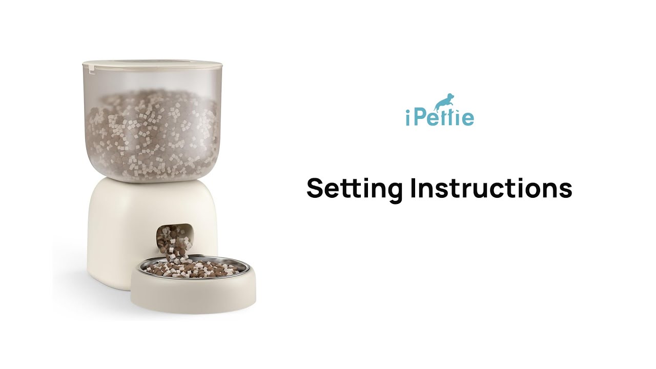 Schedule Setting & Voice Recording Instruction - iPettie Hourglass Automatic Feeder