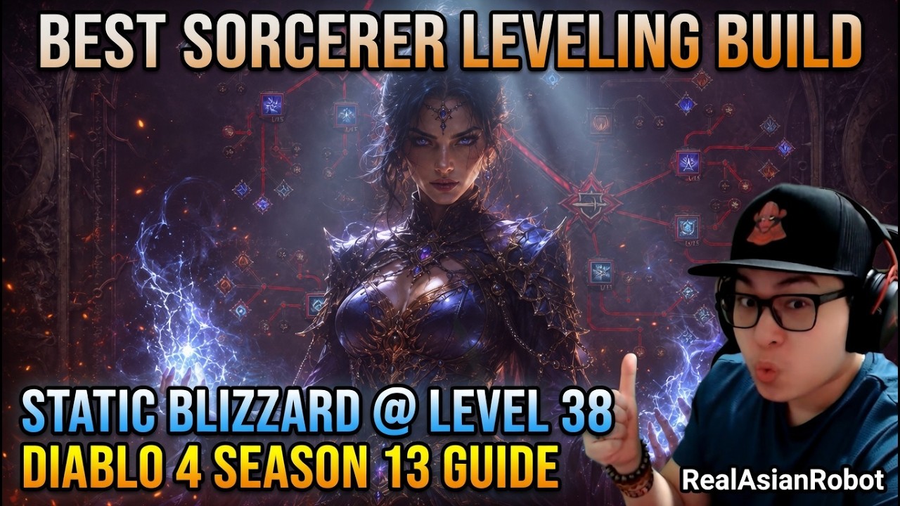 Diablo 4 Season 13 - Best Sorcerer Leveling Build (No Legendary Aspects)