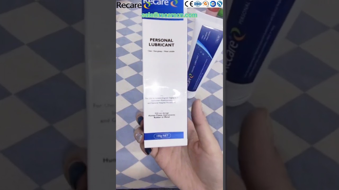 Recare 100ml gel in tubes new design colorless and odorless water-based lubricants.