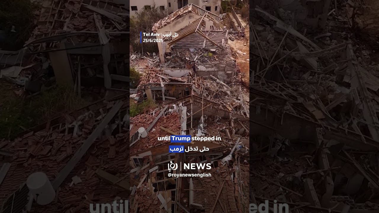 Tel Aviv in ruins after Iranian missile strikes during 12-day war