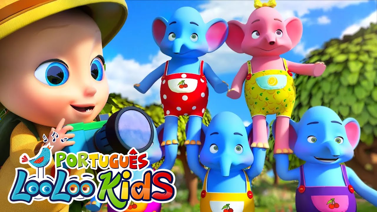Um Elefante se Balançava+Looby Loo- Músicas Infantis Divertidas - LooLoo Kids Português