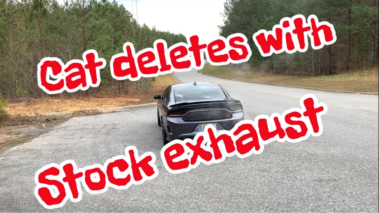 Sound clips of cat deletes with stock exhaust. 2015 - 2022 scatpack / SRT. #srt #scatpack #392