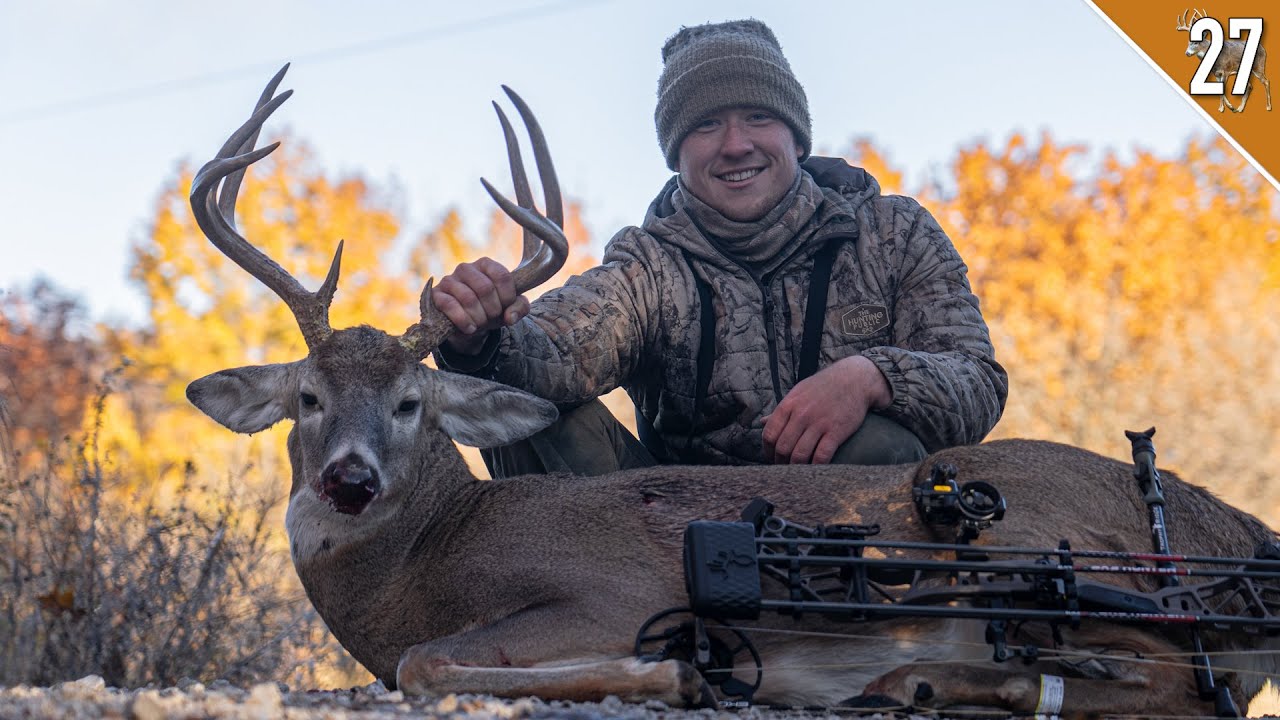Big Buck CHARGED US!!! Decoying Public Land Archery Whitetail