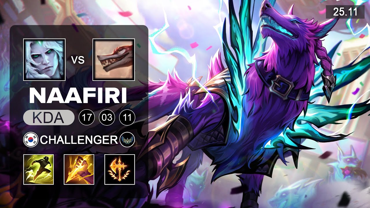Naafiri vs Viego Jungle - KR Challenger - Patch 25.11 Season 15