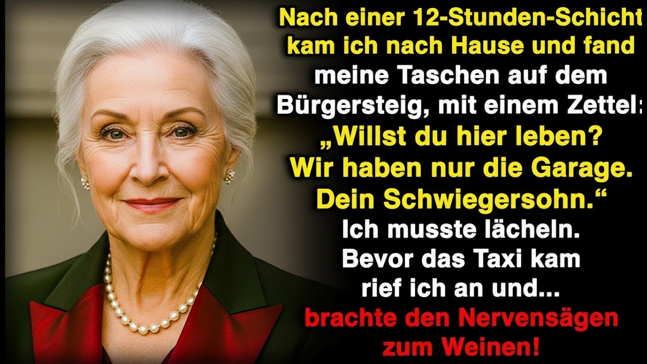 Ich kam nach einer langen Schicht nach Hause und fand meine Tasche mit einer Notiz
