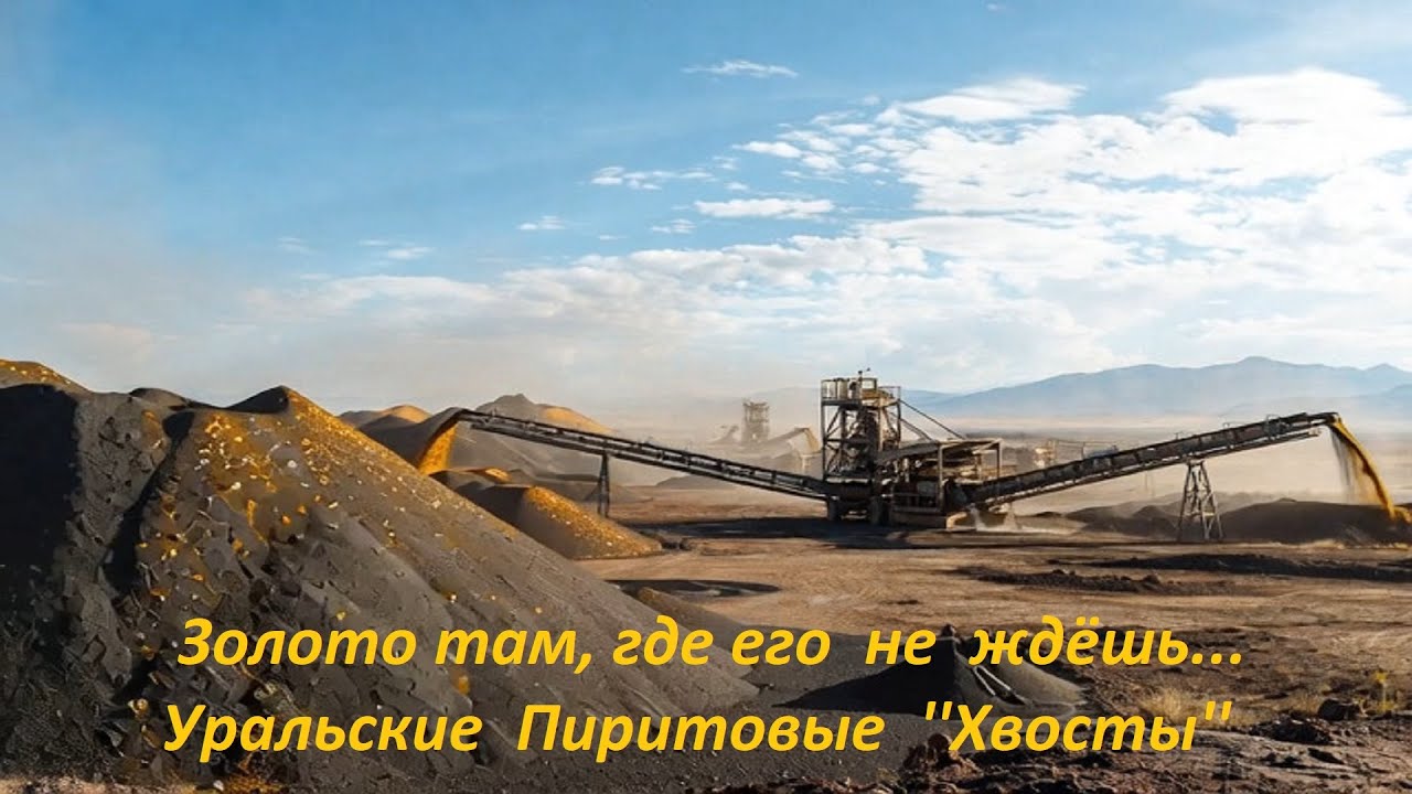 Золото там, где его не ждёшь — Уральские пиритовые ''хвосты''!