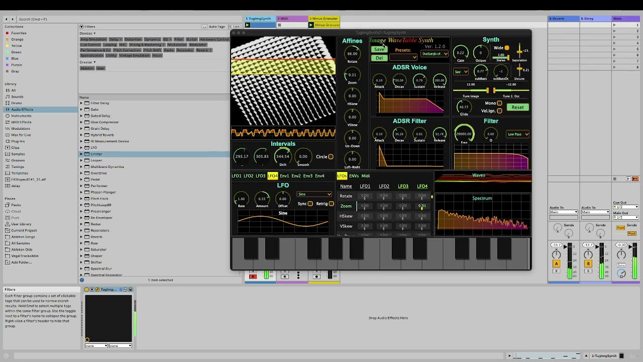 Some sounds 2  (Pad)  with TugImgSynth 1.2.0