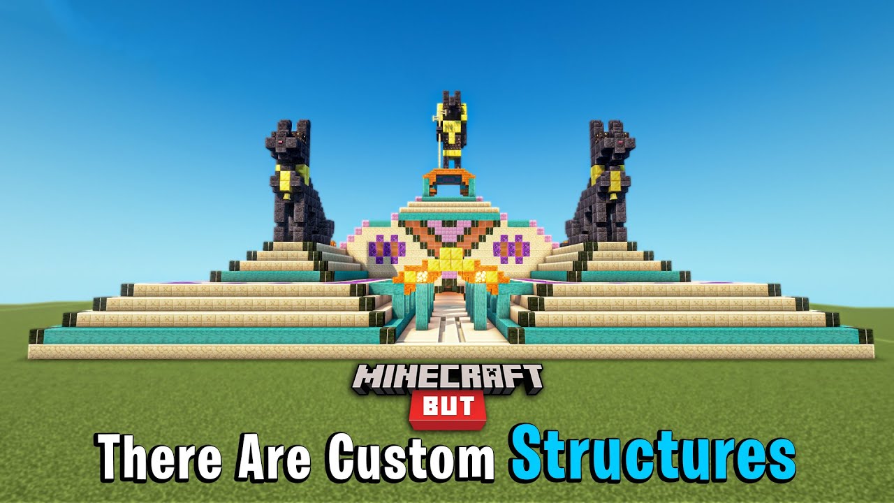 Minecraft But, There Are Custom Structures | Raju Gaming