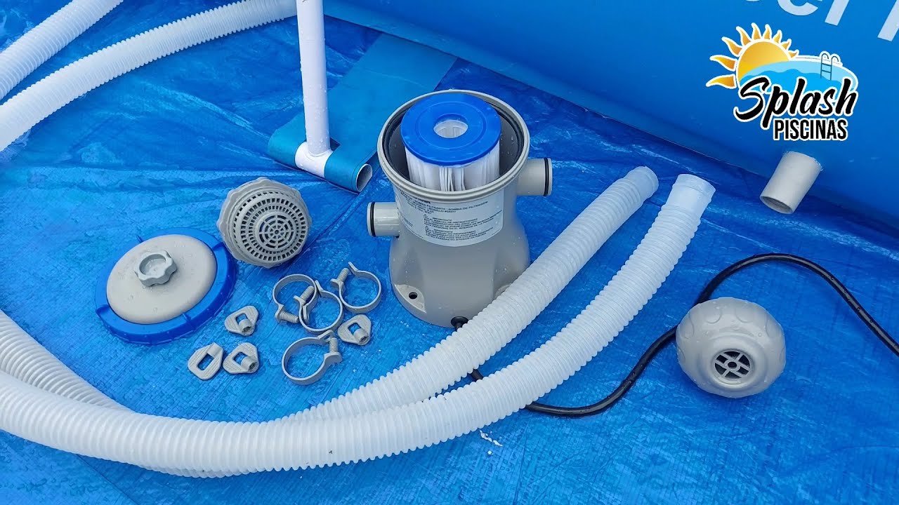 Como instalar bomba de filtro en mi piscina estructural Bestway (Video Actualizado 2024)