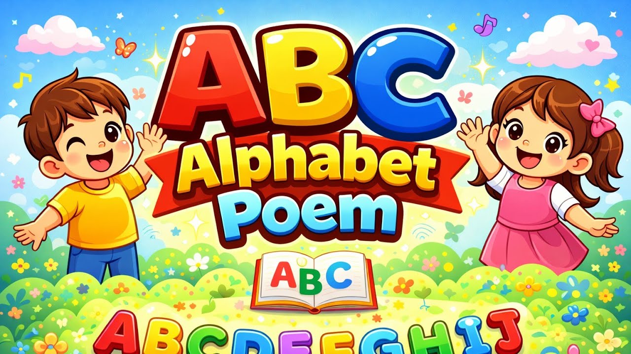ABC Alphabet Poem | A से Z तक कविता | बच्चों के लिए मजेदार लर्निंग वीडियो