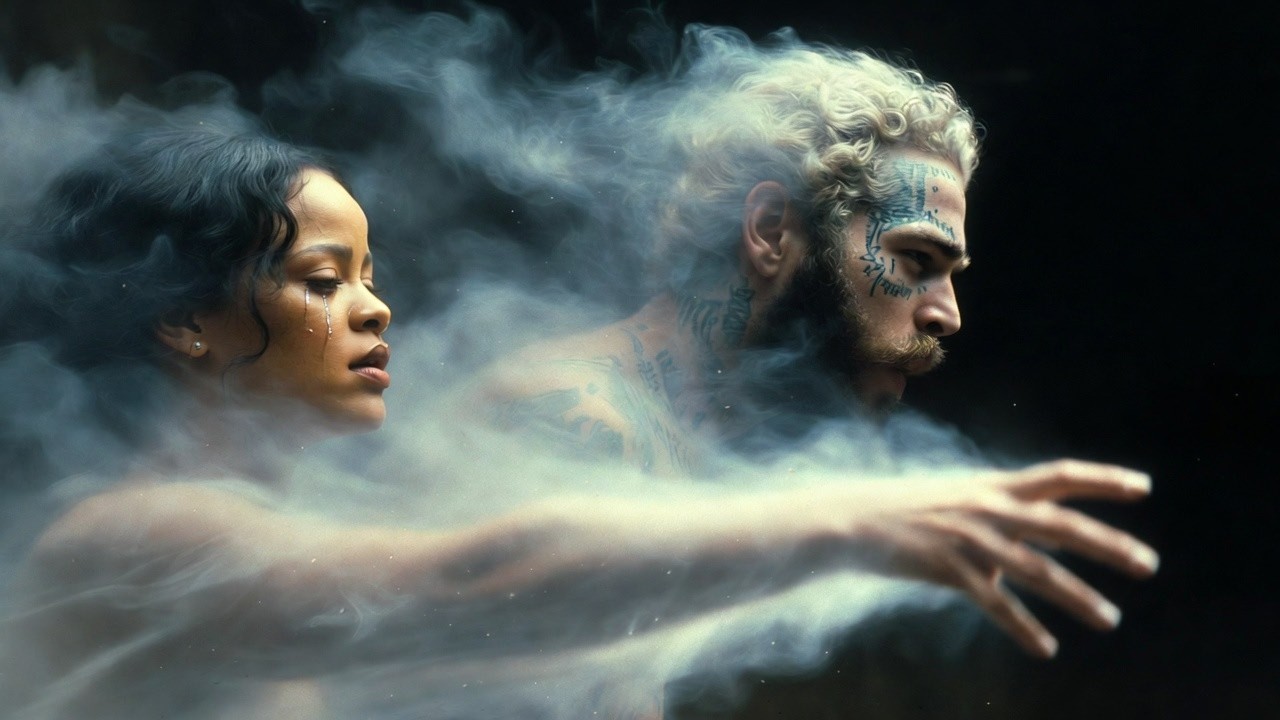 Rihanna ft. Post Malone - Holding Gone (Lyrics Video)