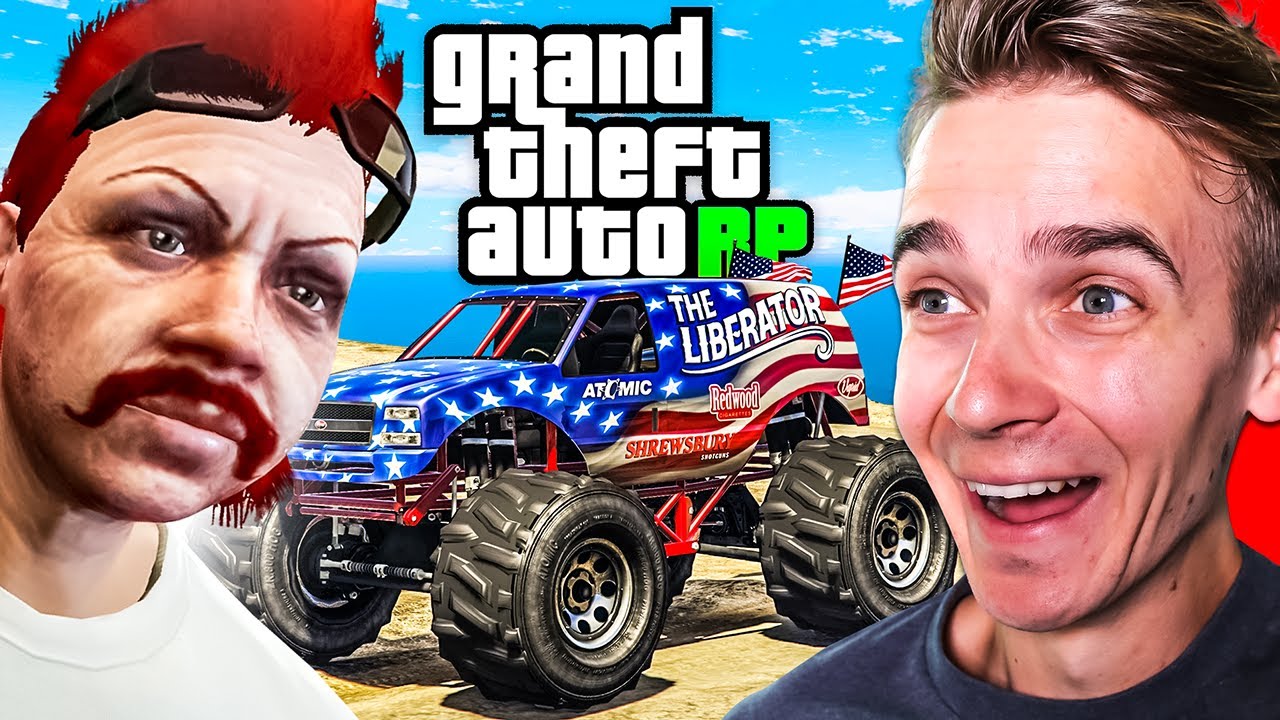 MONSTER TRUCK VS CYBORGS IN GTA RP