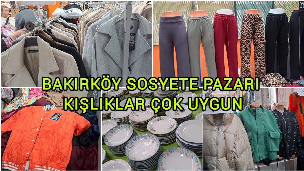 Bakırköy sosyete pazarı 🌹kışlıklar çok ucuz kıyafet alışverişi ayakkabı alışverişi çeyiz alışverişi