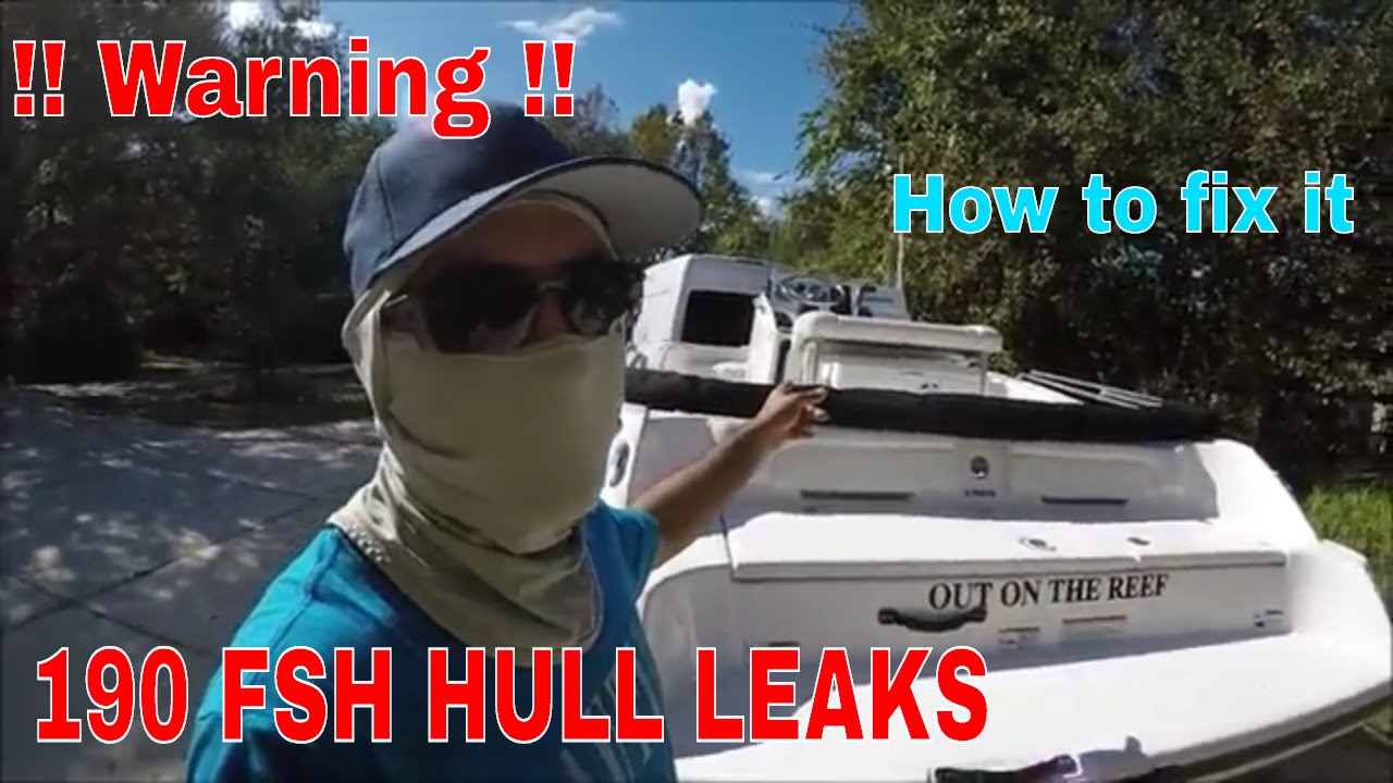 YAMAHA 190 FSH LEAKS WATER into boat hull How to fix it DIY Yamaha 210 FSH Yamaha 240 FSH