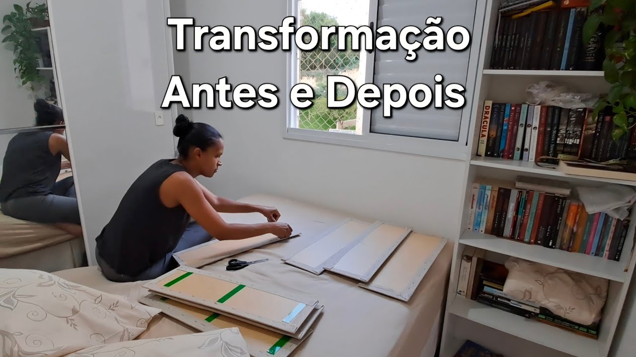 ANTES E DEPOIS ✨️ TRANSFORMAÇÃO QUARTO DE CASAL | Pintura + Cabeceira Modular da Shopee