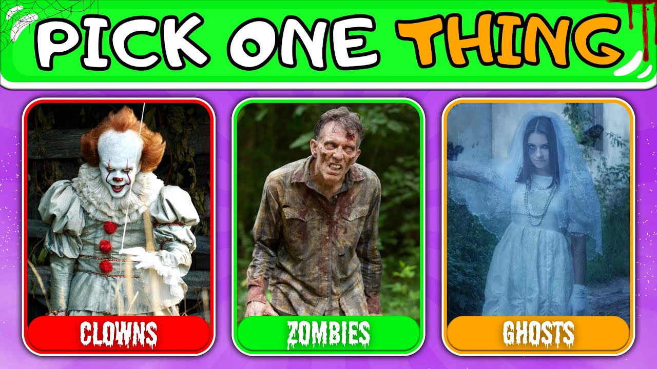 Pick One, Kick Two - Halloween Edition! 🧛🧟‍♀️🤡 | Would You Rather