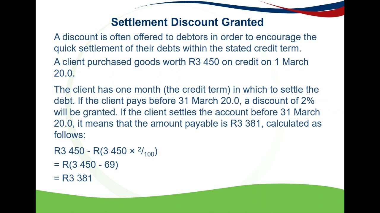 Trade and other receivables  study unit 9