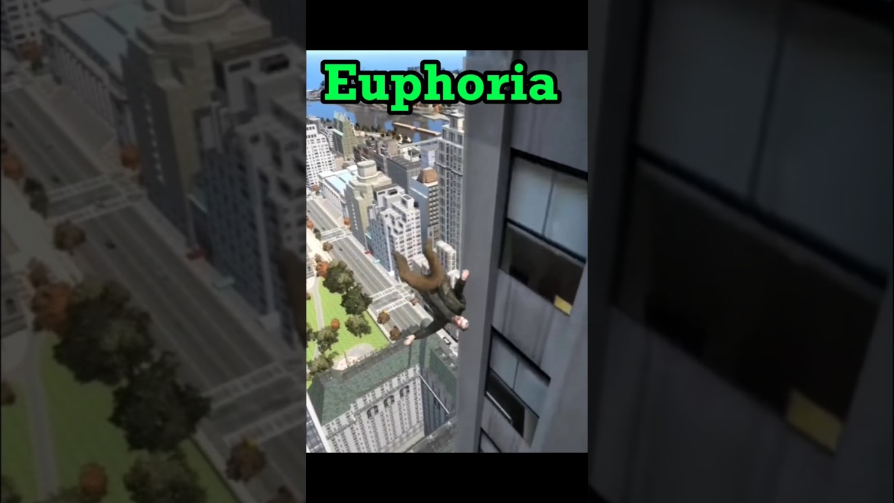 Euphoria vs Ragdoll in GTA games! #games #love #gta #meme #gta5 #gaming