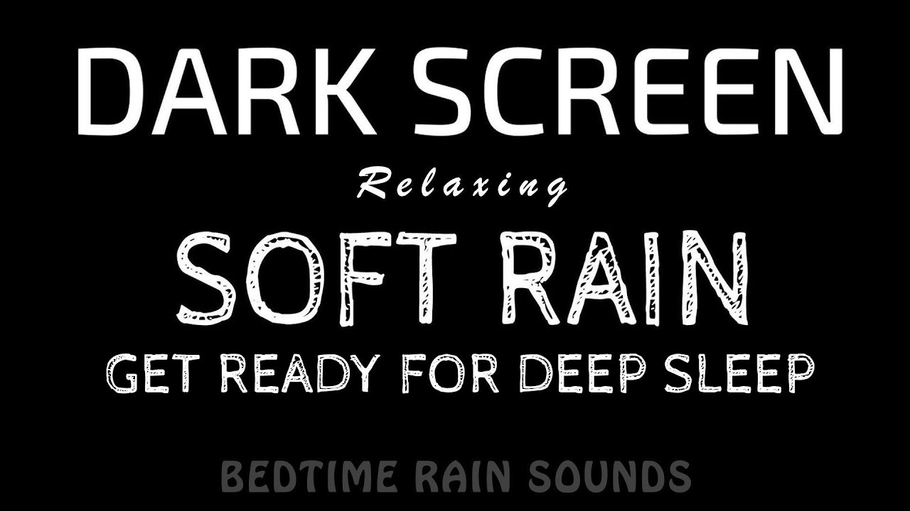 Pure Calm, DEEP Sleep! Soft RAIN Sounds to Help You Drift to Sleep | Black Screen ASMR