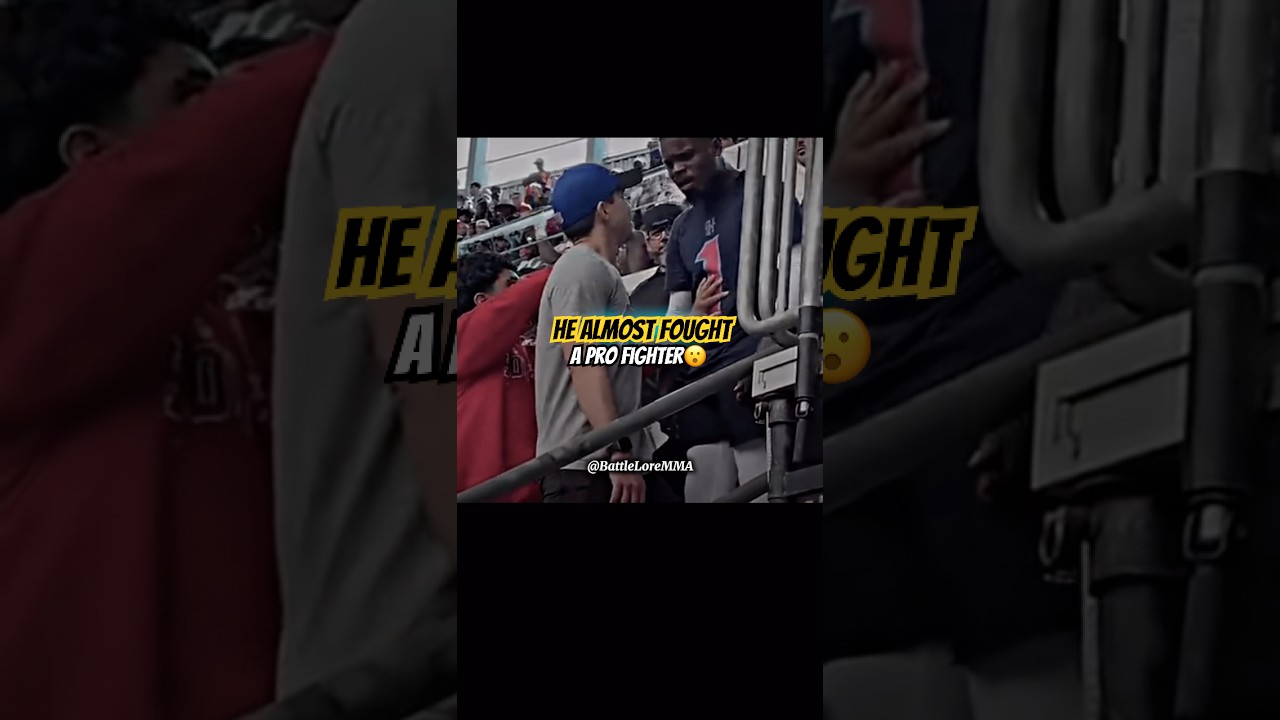 This Fan Almost Fought a Pro Fighter 😬