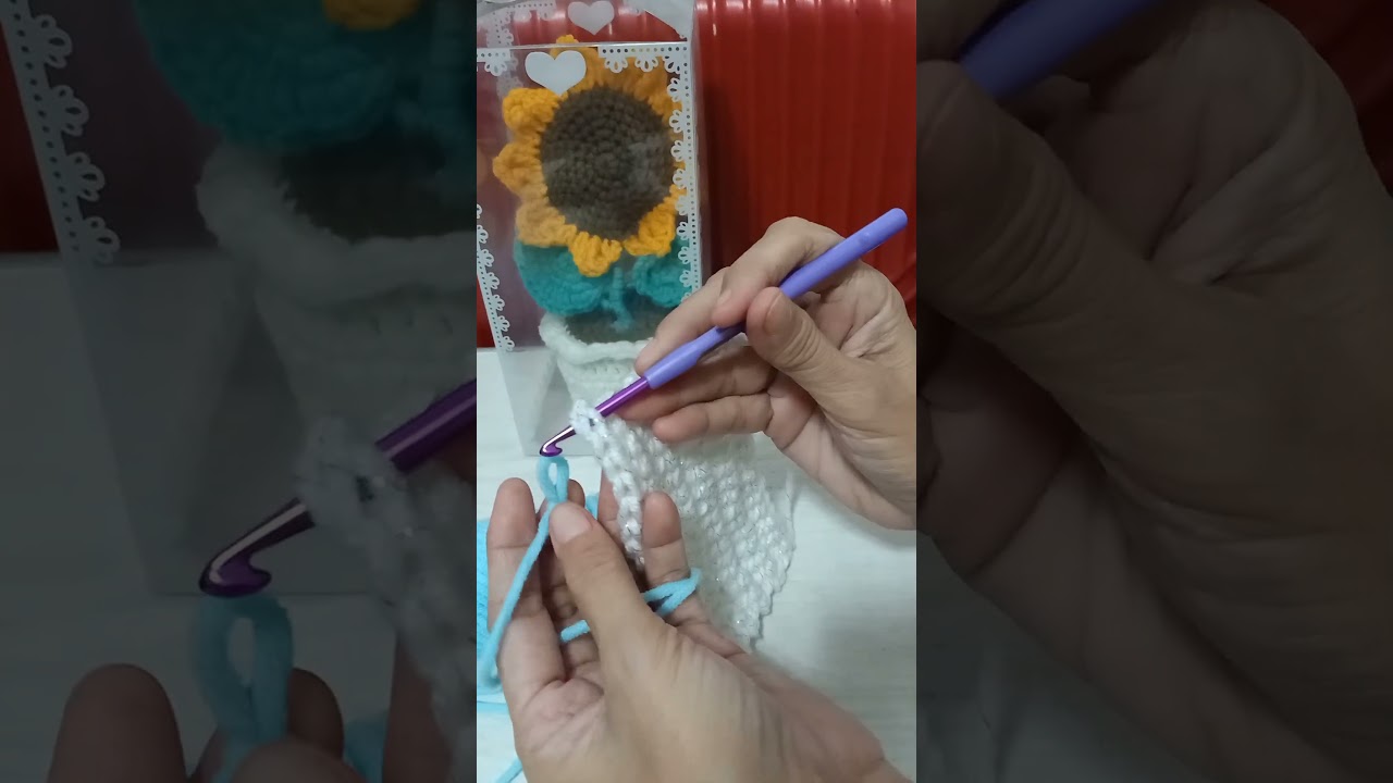 How to add single crochet border? #crochettutorial #crochettutorialforbeginners