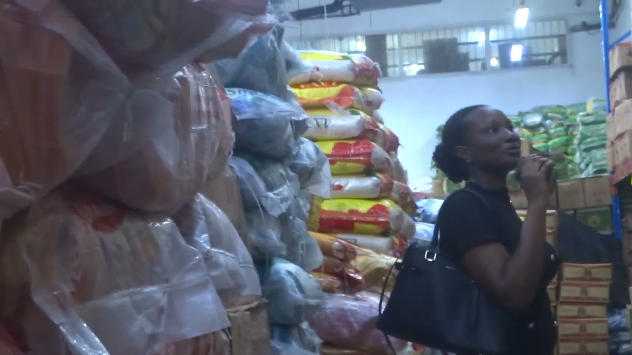 AT A BIG RETAIL STORE IN ABIDJAN, COTE D'IVOIRE, AFRICA.