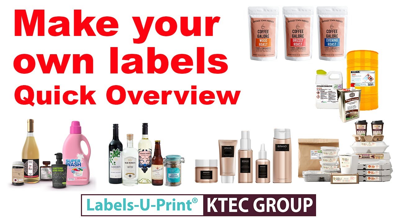 DIY digital label printing - Labels-U-Print &reg; - KTEC GROUP UK