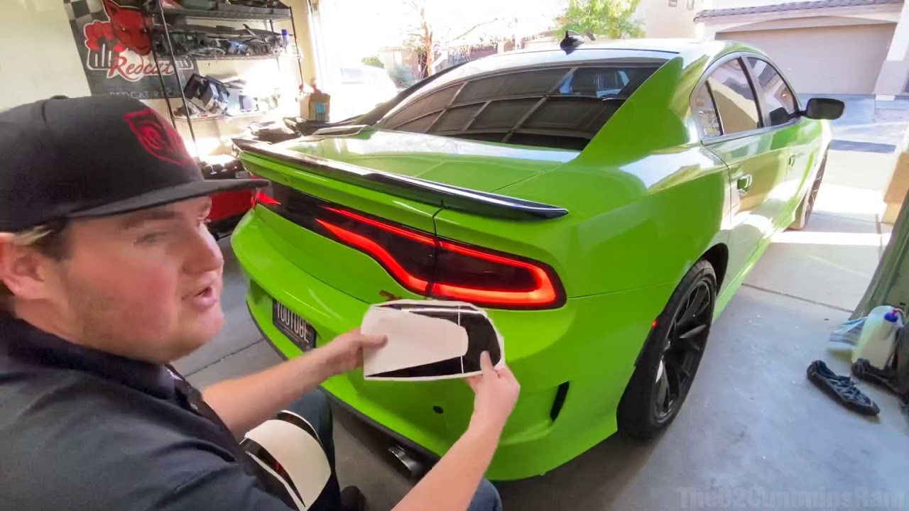 2015+ Dodge charger rear tail light decal installation Instructional  video