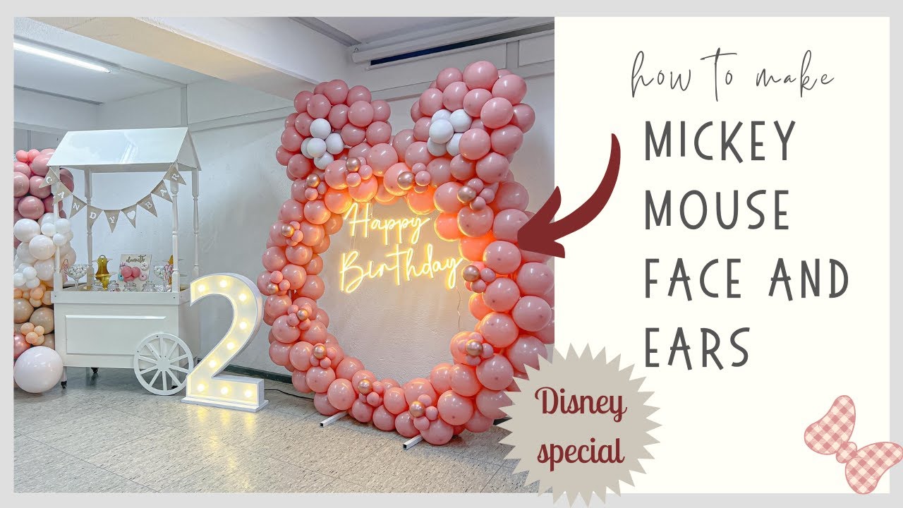 How to create Mickey  Mouse Ears|Step by step Mickey Mouse Tutorial|Mickey Mouse Birthday 📍🇩🇪
