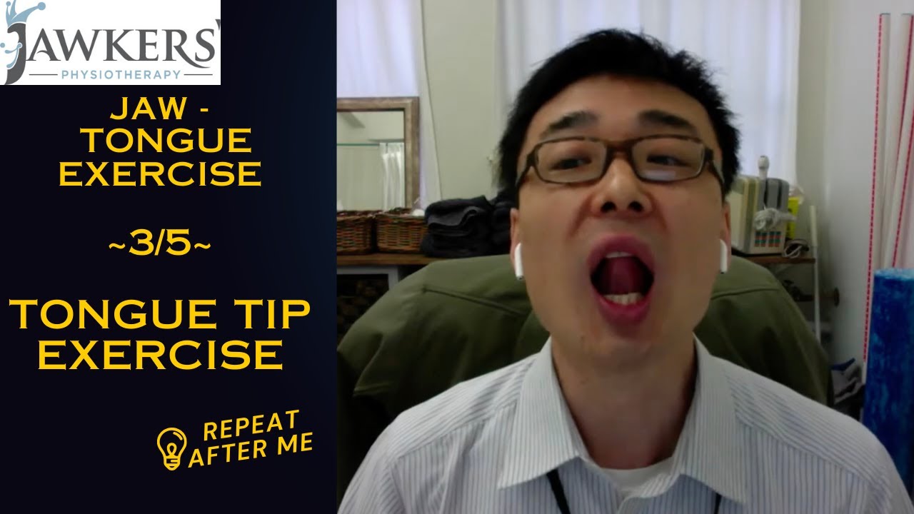Jaw - Tongue Exercises and Training 3/5 - Strengthen tip of the Tongue