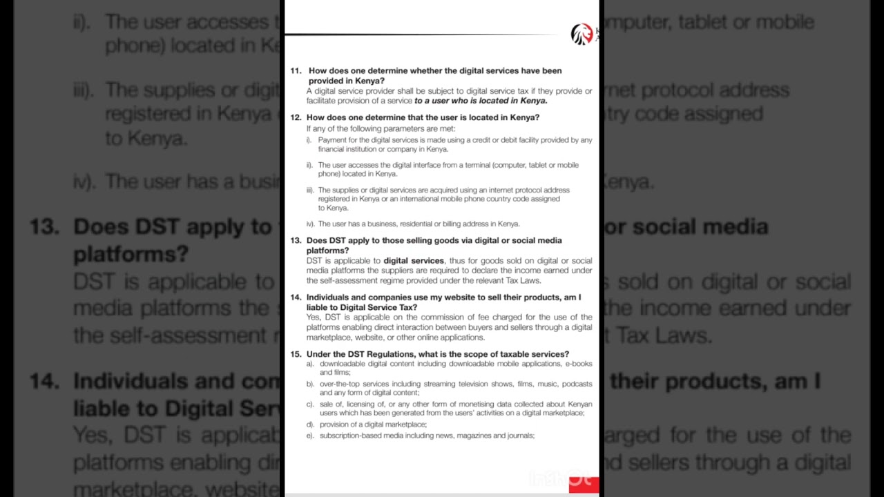 PRINCIPLES OF TAXATION TOPIC 5: DIGITAL SERVICE TAX(SUPPLEMENT)