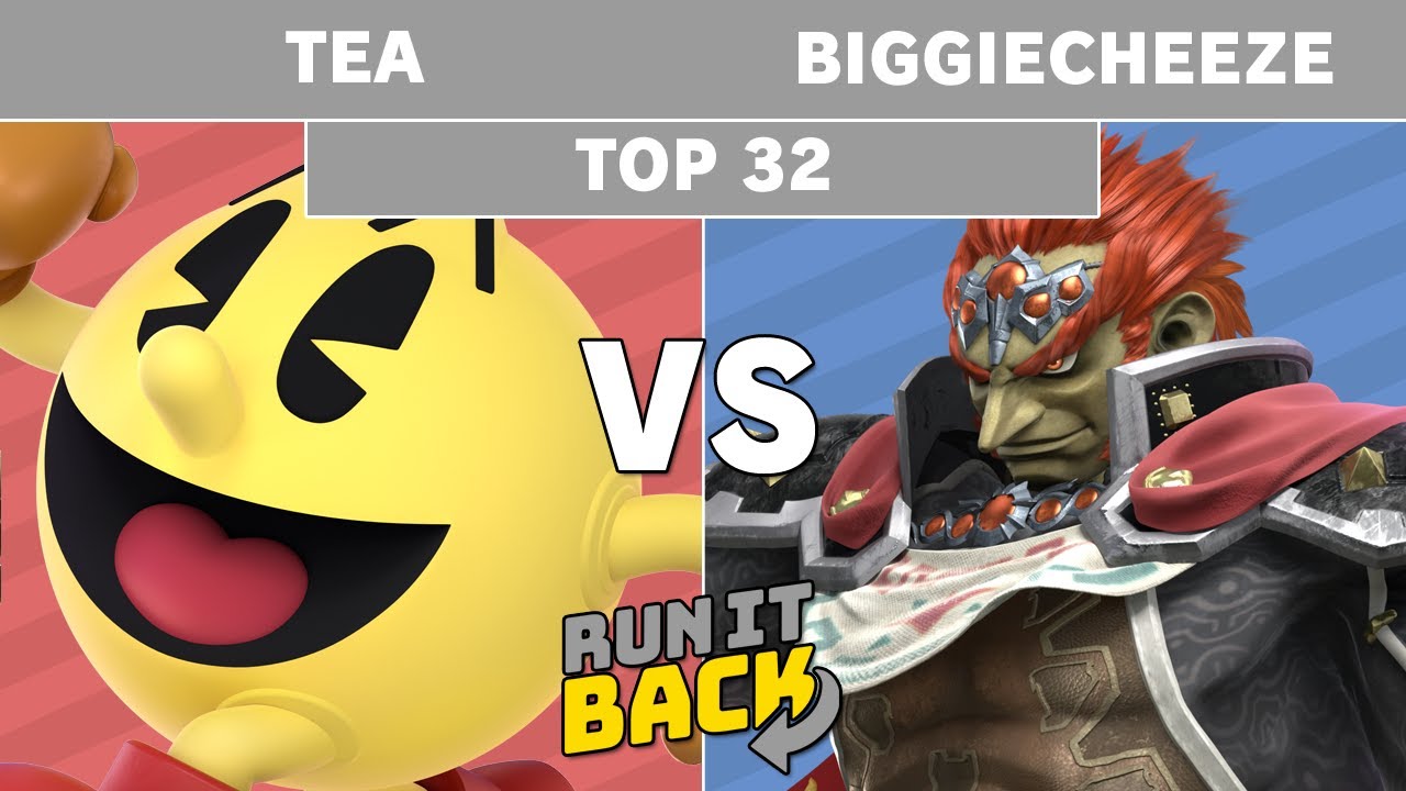 Run It Back - Tea (Pac-Man) vs BiggieCheeze (Gannondorf) Top 32 Winners - Smash Ultimate Singles