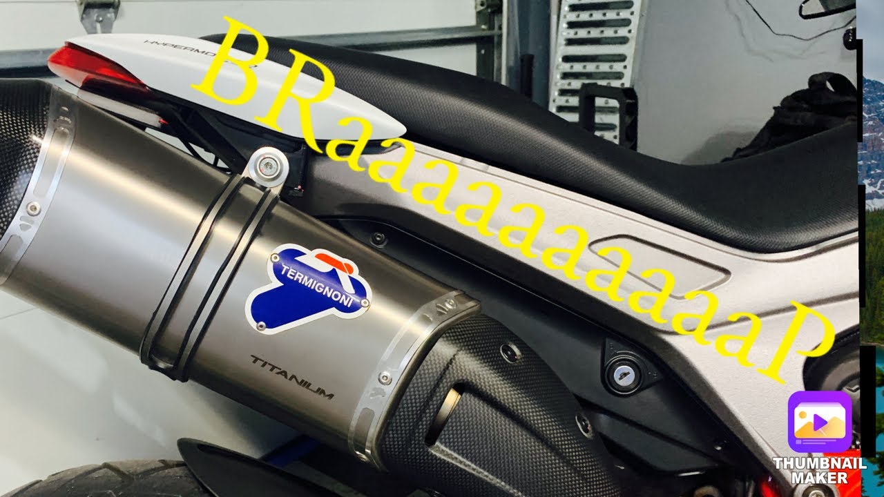 29- Hypermotard 939 full termignoni exhaust sound