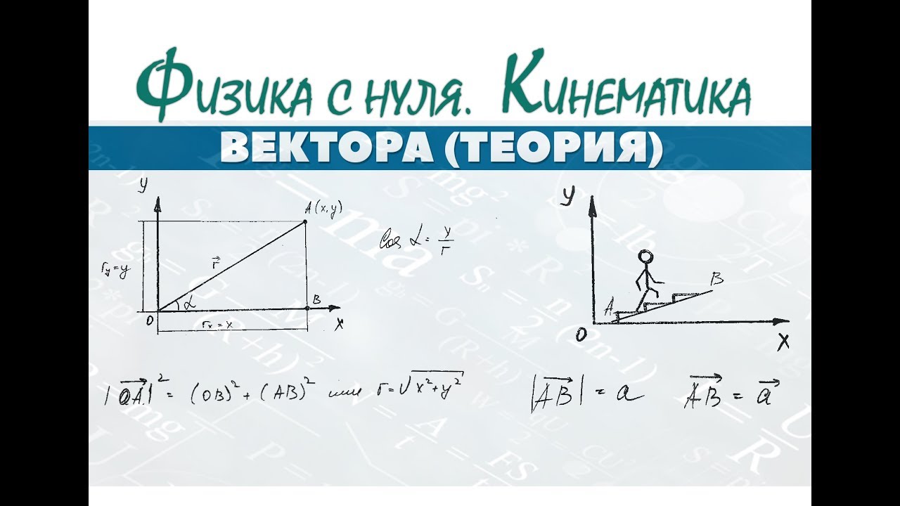 Лекция 4. ВЕКТОРА │ кинематика с нуля