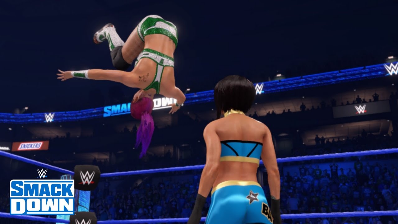 WWE 2K22 SMACKDOWN TEGAN NOX (W/ SHOTZI) VS BAYLEY