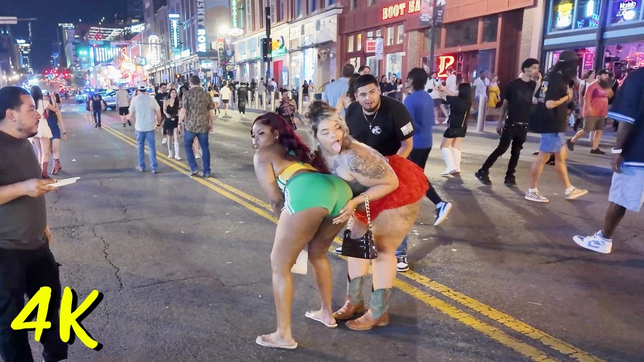 You Won’t Believe Nashville on a Saturday Night 😱 | INSANE Broadway Nightlife in 4K
