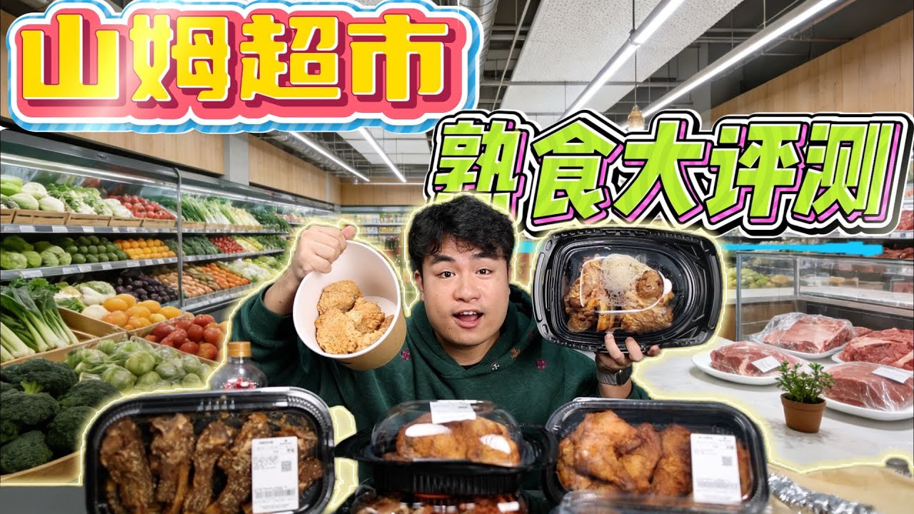 山姆熟食评测！万人推荐的烤鸡和牛肉卷，味道能打几分？【饞大鑫】